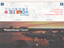 Tablet Screenshot of fathomsbar.com